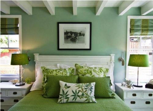 Спальни дизайн в зеленом цвете. Каким стилям подойдет зеленый цвет?