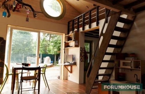 Мини-дом для временного проживания. Функциональный мини-дом площадью 32 кв. м для многодетной семьи