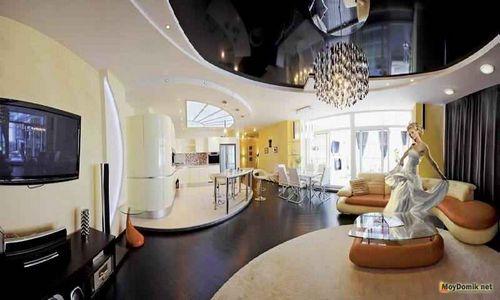 Темный потолок в интерьере. Темные потолки в интерьере 21 Темный потолок в интерьере. Темные потолки в интерьере 21