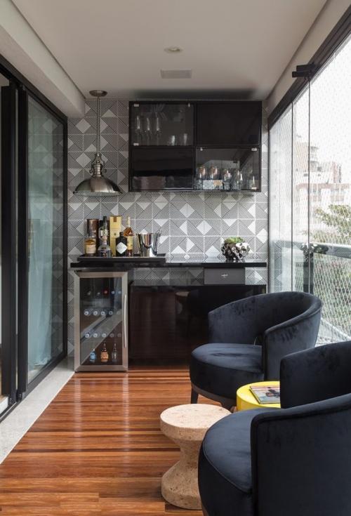 Идеи для балкона. Идеи дизайна балкона под столовую зону и кухню