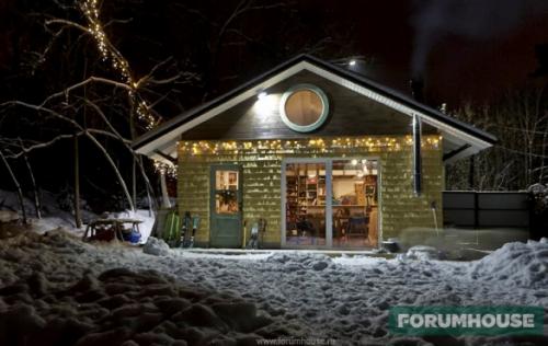 Мини-дом для временного проживания. Функциональный мини-дом площадью 32 кв. м для многодетной семьи