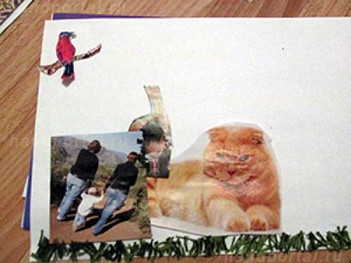 Коллаж своими руками на стену. Бумажный фотоколлаж 05 Коллаж своими руками на стену. Бумажный фотоколлаж 05