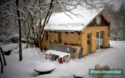 Мини-дом для временного проживания. Функциональный мини-дом площадью 32 кв. м для многодетной семьи