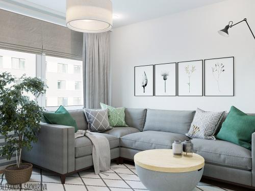 Однокомнатная квартира с зонированием 01