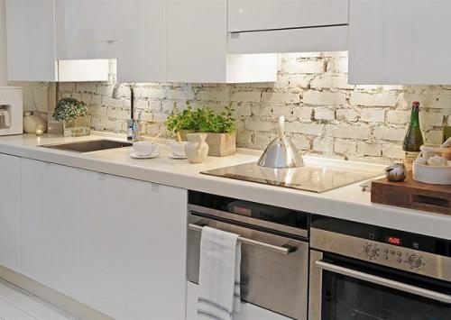 Кирпич в интерьере кухни. Кирпичная кладка, как декоративный элемент