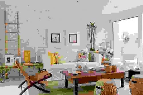 Покрашенный кирпич в интерьере. Какие есть виды? 04