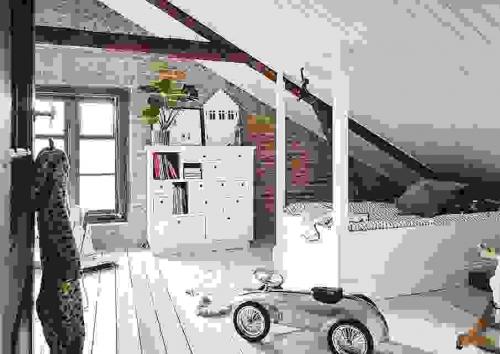 Покрашенный кирпич в интерьере. Какие есть виды? 07