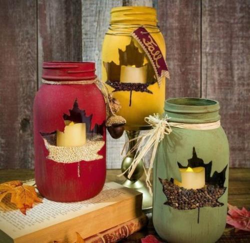 Осенний подсвечник своими руками. Оригинальный осенний подсвечник своими руками. Мастер-класс