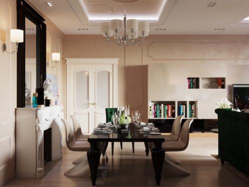 Оцените дизайн — проект гостиной в загородном доме под Симферополем. Площадь — 50 кв. м 02