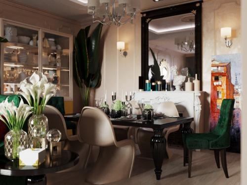 Оцените дизайн — проект гостиной в загородном доме под Симферополем. Площадь — 50 кв. м 01