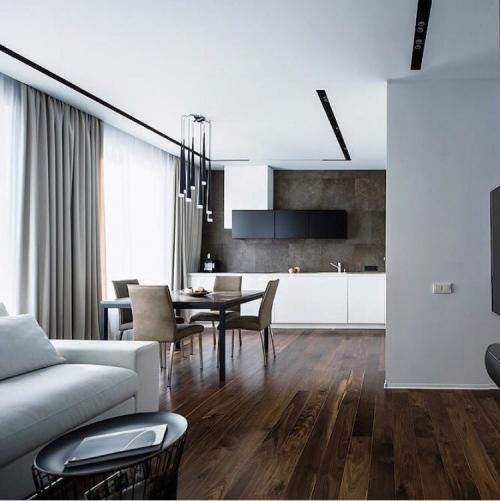 Стильный и строгий дизайн квартиры. 02