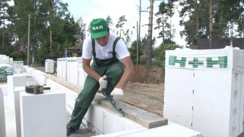 Кладка пеноблоков перегородка. Технология кладки пеноблоков