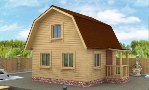 Интерьер дома 5 н. Дома из бруса 5 на 5