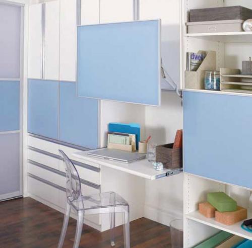 Дизайн однокомнатной квартиры с кроватью. Организуем рабочую зону