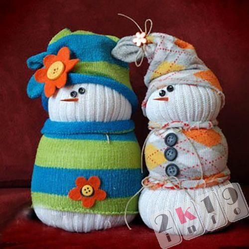 Новогодние поделки своими руками на 2019. Снеговик своими руками