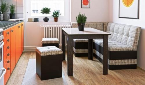 Дизайн кухни с диваном и телевизором. Лучшие варианты моделей диванов для малогабаритных кухонь