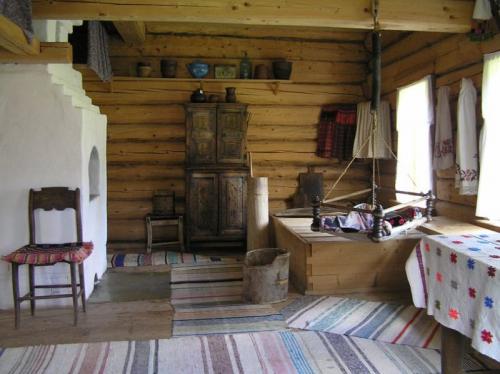 Интерьер деревянного дома из бруса. Старорусский