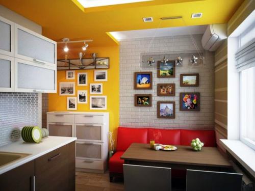 Дизайн кухни с диваном и телевизором. Лучшие варианты моделей диванов для малогабаритных кухонь