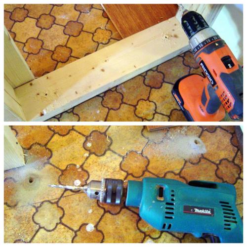 Встроенный шкаф в стену. Крепление каркаса