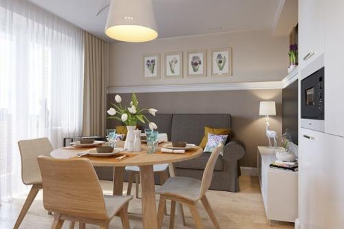 Кухня с зоной отдыха с диваном. Диван для зоны отдыха