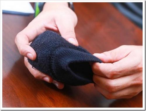 Как сложить мужские носки.