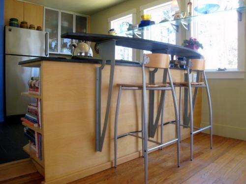 Идеи барных стоек для кухни. Барные стойки для дома