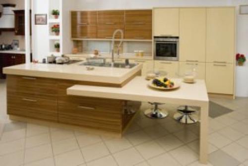 Цвет ваниль глянец. Ванильный дизайн кухни