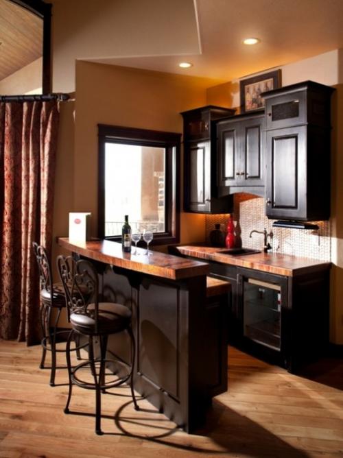 Идеи барных стоек для кухни. Барные стойки для дома