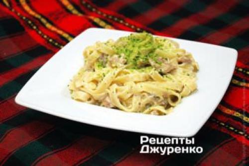 Паста с беконом и курицей. Классический рецепт пасты 10 Паста с беконом и курицей. Классический рецепт пасты 10