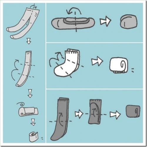 Как сложить мужские носки.