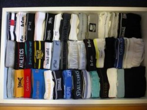 Как сложить трусы, как салфетки. Как сложить трусы компактно