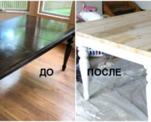 Как покрасить мебель в белый цвет под старину.