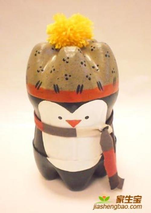 Пингвин из пластиковой бутылки. 16