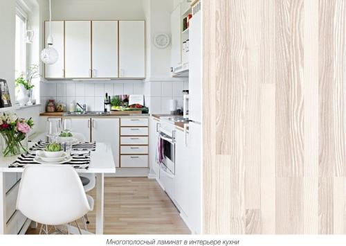 Можно ли на кухню стелить ламинат. Виды декора