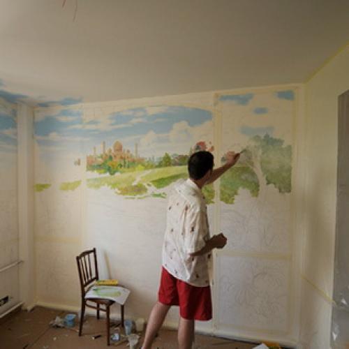 Роспись стен в квартире своими руками. Как расписать стену в квартире своими руками (с фото) 06 Роспись стен в квартире своими руками. Как расписать стену в квартире своими руками (с фото) 06