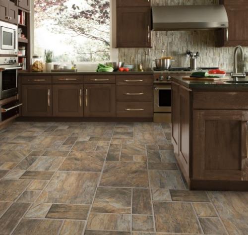 Ламинат для кухни под плитку. Сравнение керамической плитки и квадратного ламината