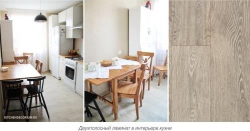 Можно ли на кухню стелить ламинат. Виды декора