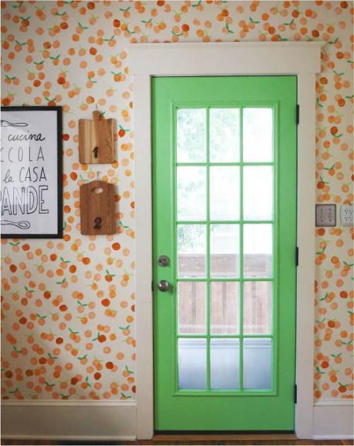 Простые рисунки на стене своими руками. Иде.  Стэмпинг (+ мастер-класс)