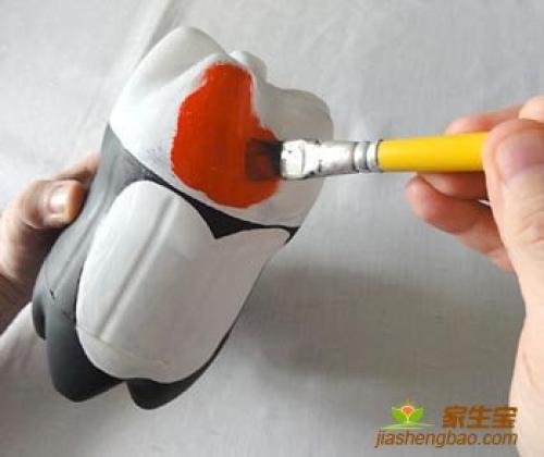 Пингвин из пластиковой бутылки. 14