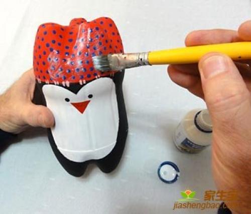 Пингвин из пластиковой бутылки. 15