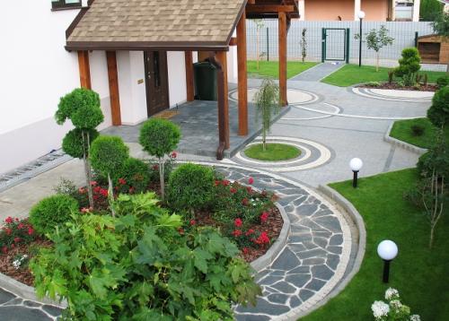 Ландшафтный дизайн частного дома своими руками с 30 фото дворов | HANDMADE | Дзен