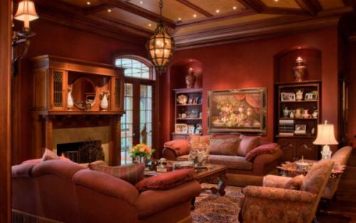 Гостиная в красных тонах. Красная мебель 14 Гостиная в красных тонах. Красная мебель 14