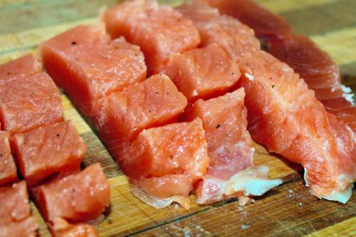 Как засолить красную рыбу большим куском. Красная рыба сухого посола