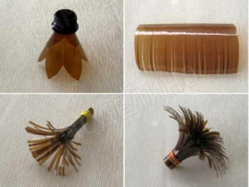 Цветы из бутылок пластиковых. Цветы из бутылок: основные преимущества 11