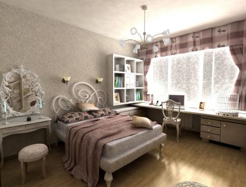 Обои в спальню для девушек. Стильный интерьер комнаты современной девушки