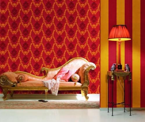Красные обои в комнате. Особенности использования красных обоев для стен