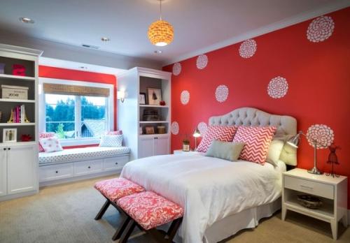 Красные обои в комнате. Особенности использования красных обоев для стен