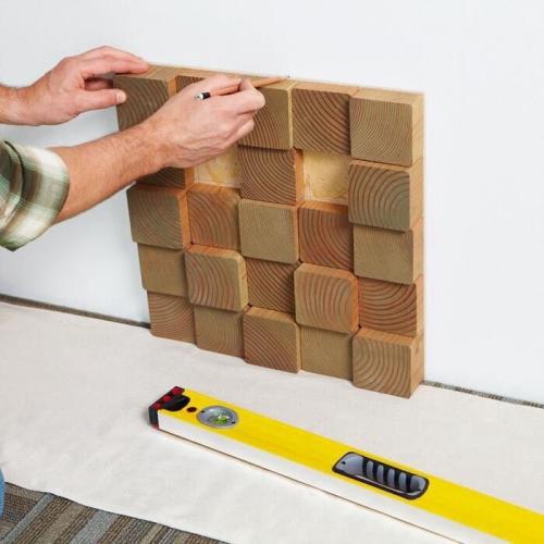 Деревянное панно на стену своими руками. Потрясающий декор стены за небольшие деньги – эффектное 3D панно из деревянных брусков