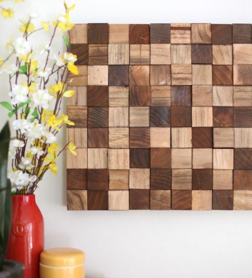 Деревянное панно на стену своими руками. Потрясающий декор стены за небольшие деньги – эффектное 3D панно из деревянных брусков