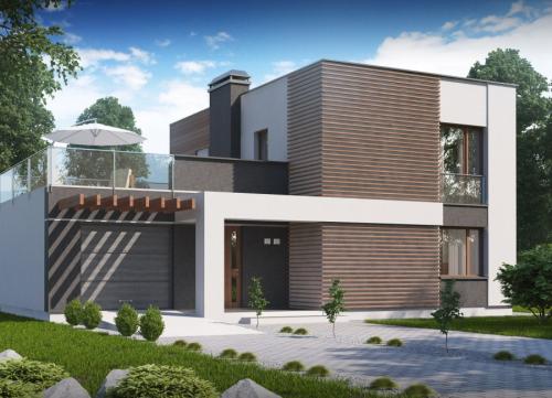 Интерьер деревянного дома в скандинавском стиле. Внутренне оформление